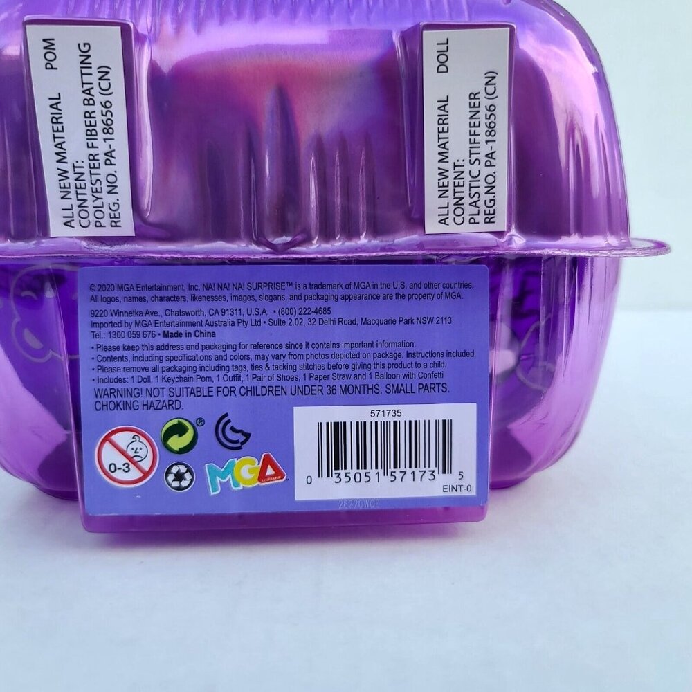 Na Na Na Surprise 2-in-1 Fashion Doll Plush Purse Outfit Shoes NEW SEALED - Picture 3 of 3